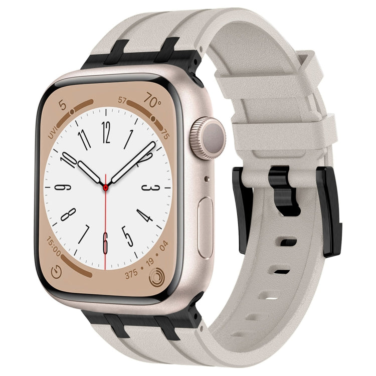 Cinturino per orologio in silicone liquido a grana di pietra, For Apple Watch SE 2023 44mm, For Apple Watch Ultra 2 49mm