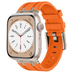 Cinturino per orologio in silicone liquido a grana di pietra, For Apple Watch SE 2023 44mm, For Apple Watch Ultra 2 49mm