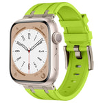 Cinturino per orologio in silicone liquido a grana di pietra, For Apple Watch SE 2023 44mm, For Apple Watch Ultra 2 49mm