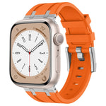 Cinturino per orologio in silicone liquido a grana di pietra, For Apple Watch SE 2023 44mm, For Apple Watch Ultra 2 49mm
