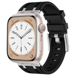 Cinturino per orologio in silicone liquido a grana di pietra, For Apple Watch SE 2023 44mm, For Apple Watch Ultra 2 49mm