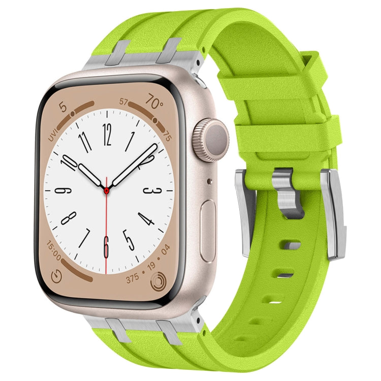 Cinturino per orologio in silicone liquido a grana di pietra, For Apple Watch SE 2023 44mm, For Apple Watch Ultra 2 49mm