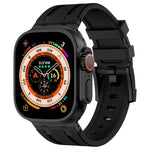 Cinturino per orologio in silicone liquido a grana di pietra, For Apple Watch SE 2023 44mm, For Apple Watch Ultra 2 49mm