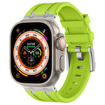 Cinturino per orologio in silicone liquido a grana di pietra, For Apple Watch SE 2023 44mm, For Apple Watch Ultra 2 49mm