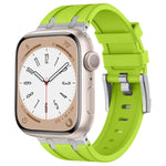 Cinturino per orologio in silicone liquido a grana di pietra, For Apple Watch Series 9 45mm, For Apple Watch Ultra 49mm