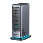 Caricatore multiporta GaN 6 in 1 65W USB-C e USB-A
