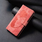 Custodia per telefono in pelle con penna a cuore e gatto in rilievo, For iPhone 12 mini, For iPhone 11 Pro Max, For iPhone 11, For iPhone 11 Pro