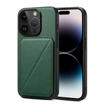 Custodia per telefono con doppio slot per scheda D04 in vitello texture, For iPhone 16 Pro, For iPhone 16 Plus, For iPhone 16, For iPhone 15 Pro Max, For iPhone 15 Pro, For iPhone 15 Plus