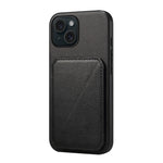 Custodia per telefono con doppio slot per scheda D04 in vitello texture, For iPhone 15, For iPhone 14 Plus, For iPhone 14, For iPhone 14 Pro, For iPhone 14 Pro Max, For iPhone 13 Pro Max