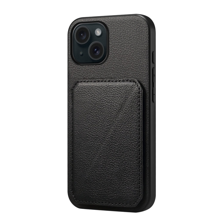 Custodia per telefono con doppio slot per scheda D04 in vitello texture, For iPhone 15, For iPhone 14 Plus, For iPhone 14, For iPhone 14 Pro, For iPhone 14 Pro Max, For iPhone 13 Pro Max