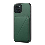 Custodia per telefono con doppio slot per scheda D04 in vitello texture, For iPhone 15, For iPhone 14 Plus, For iPhone 14, For iPhone 14 Pro, For iPhone 14 Pro Max, For iPhone 13 Pro Max