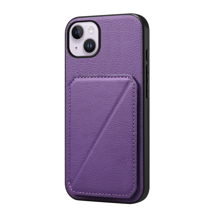 Custodia per telefono con doppio slot per scheda D04 in vitello texture, For iPhone 15, For iPhone 14 Plus, For iPhone 14, For iPhone 14 Pro, For iPhone 14 Pro Max, For iPhone 13 Pro Max