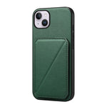 Custodia per telefono con doppio slot per scheda D04 in vitello texture, For iPhone 15, For iPhone 14 Plus, For iPhone 14, For iPhone 14 Pro, For iPhone 14 Pro Max, For iPhone 13 Pro Max