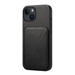 Custodia per telefono con doppio slot per scheda D04 in vitello texture, For iPhone 15, For iPhone 14 Plus, For iPhone 14, For iPhone 14 Pro, For iPhone 14 Pro Max, For iPhone 13 Pro Max