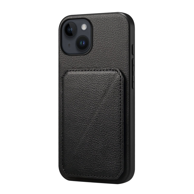Custodia per telefono con doppio slot per scheda D04 in vitello texture, For iPhone 15, For iPhone 14 Plus, For iPhone 14, For iPhone 14 Pro, For iPhone 14 Pro Max, For iPhone 13 Pro Max