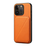 Custodia per telefono con doppio slot per scheda D04 in vitello texture, For iPhone 15, For iPhone 14 Plus, For iPhone 14, For iPhone 14 Pro, For iPhone 14 Pro Max, For iPhone 13 Pro Max