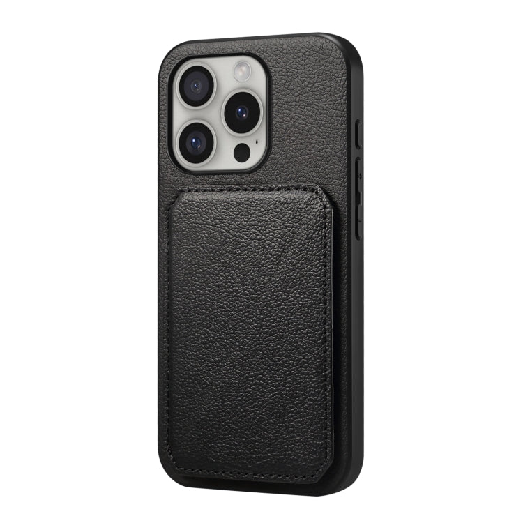 Custodia per telefono con doppio slot per scheda D04 in vitello texture, For iPhone 16 Pro, For iPhone 16 Plus, For iPhone 16, For iPhone 15 Pro Max, For iPhone 15 Pro, For iPhone 15 Plus