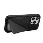 Custodia per telefono con doppio slot per scheda D04 in vitello texture, For iPhone 16 Pro, For iPhone 16 Plus, For iPhone 16, For iPhone 15 Pro Max, For iPhone 15 Pro, For iPhone 15 Plus