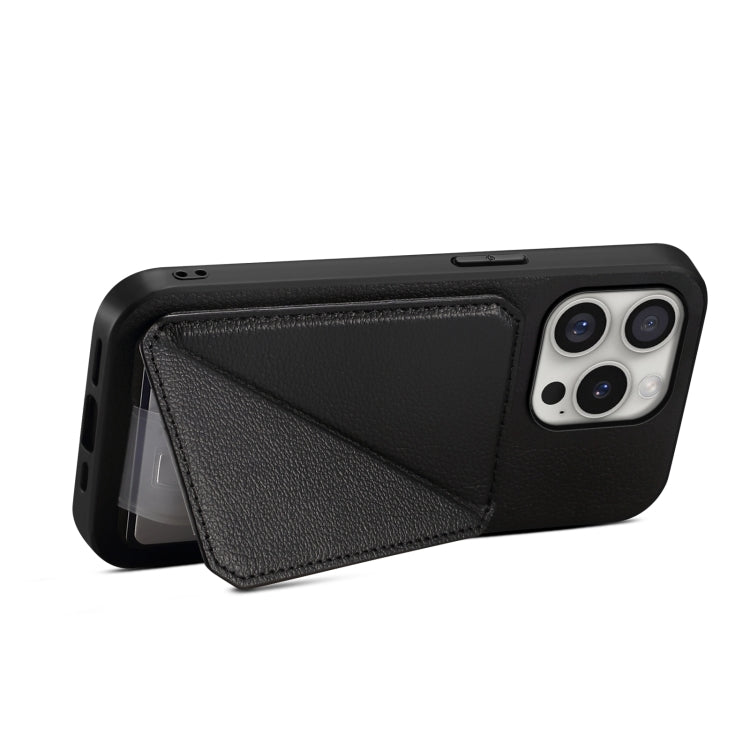Custodia per telefono con doppio slot per scheda D04 in vitello texture, For iPhone 16 Pro, For iPhone 16 Plus, For iPhone 16, For iPhone 15 Pro Max, For iPhone 15 Pro, For iPhone 15 Plus