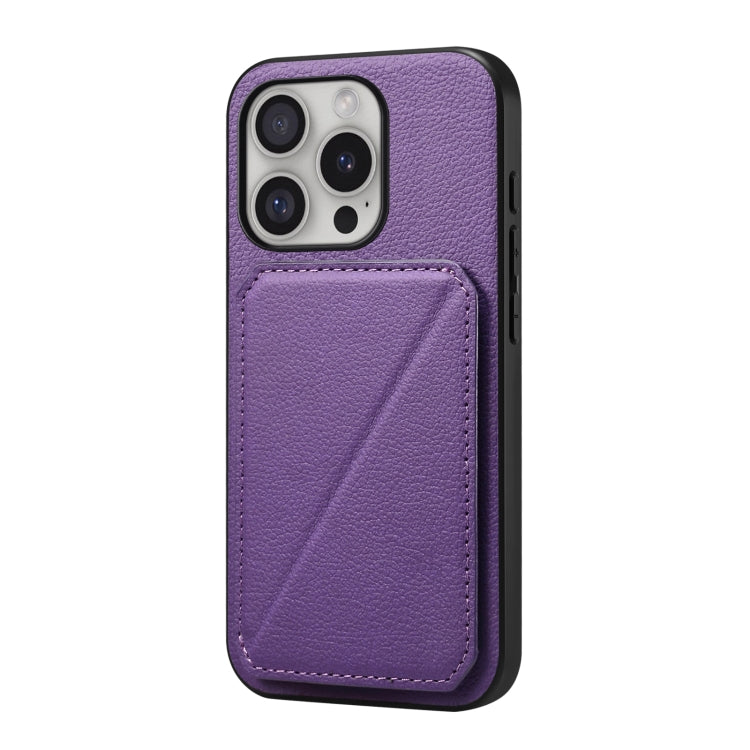 Custodia per telefono con doppio slot per scheda D04 in vitello texture, For iPhone 16 Pro, For iPhone 16 Plus, For iPhone 16, For iPhone 15 Pro Max, For iPhone 15 Pro, For iPhone 15 Plus