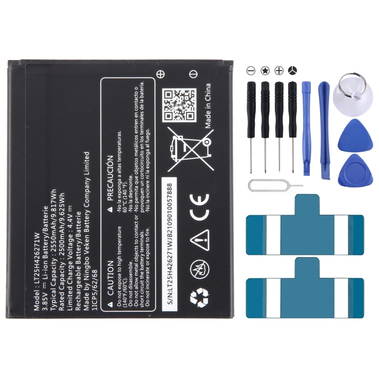 Batteria sostitutiva 2550mAh per Wiko SAS U307AS