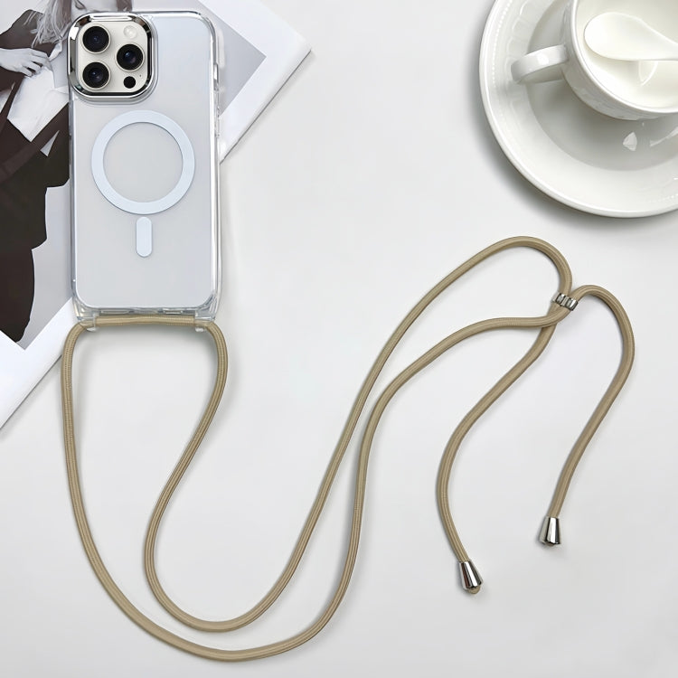 Custodia magnetica MagSafe per PC + telefono in TPU con cordino, For iPhone 16, For iPhone 15 Pro Max