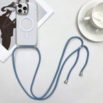 Custodia magnetica MagSafe per PC + telefono in TPU con cordino, For iPhone 16, For iPhone 15 Pro Max