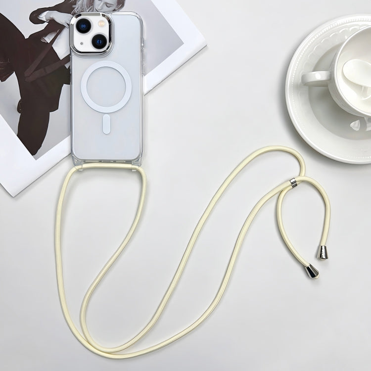 Custodia magnetica MagSafe per PC + telefono in TPU con cordino, For iPhone 15, For iPhone 14 Plus