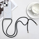 Custodia magnetica MagSafe per PC + telefono in TPU con cordino, For iPhone 15, For iPhone 14 Plus