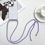 Custodia magnetica MagSafe per PC + telefono in TPU con cordino, For iPhone 15, For iPhone 14 Plus