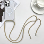 Custodia magnetica MagSafe per PC + telefono in TPU con cordino, For iPhone 14 Pro Max, For iPhone 13 Pro Max