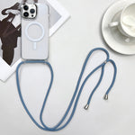Custodia magnetica MagSafe per PC + telefono in TPU con cordino, For iPhone 14 Pro Max, For iPhone 13 Pro Max