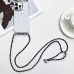 Custodia magnetica MagSafe per PC + telefono in TPU con cordino, For iPhone 14 Pro Max, For iPhone 13 Pro Max