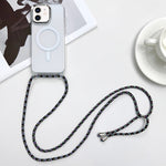 Custodia magnetica MagSafe per PC + telefono in TPU con cordino, For iPhone 12, For iPhone 12 Pro Max