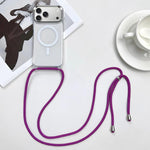 Custodia magnetica MagSafe per PC + telefono in TPU con cordino, For iPhone 17e / 16e, For iPhone 17 Pro Max