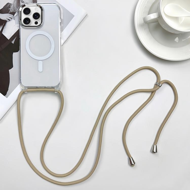 Custodia magnetica MagSafe per PC + telefono in TPU con cordino, For iPhone 16 Pro, For iPhone 16 Plus