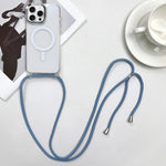 Custodia magnetica MagSafe per PC + telefono in TPU con cordino, For iPhone 16 Pro, For iPhone 16 Plus