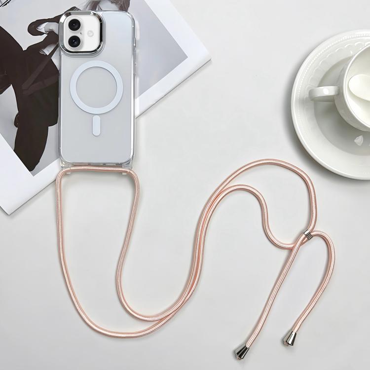 Custodia magnetica MagSafe per PC + telefono in TPU con cordino, For iPhone 16, For iPhone 15 Pro Max
