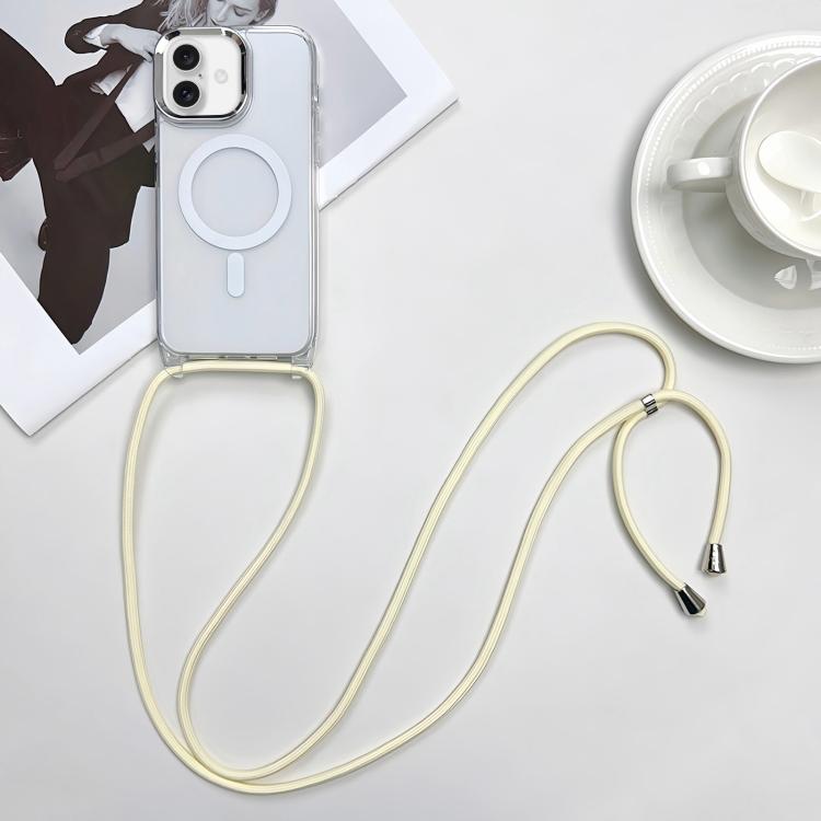 Custodia magnetica MagSafe per PC + telefono in TPU con cordino, For iPhone 16, For iPhone 15 Pro Max