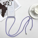 Custodia magnetica MagSafe per PC + telefono in TPU con cordino, For iPhone 16, For iPhone 15 Pro Max