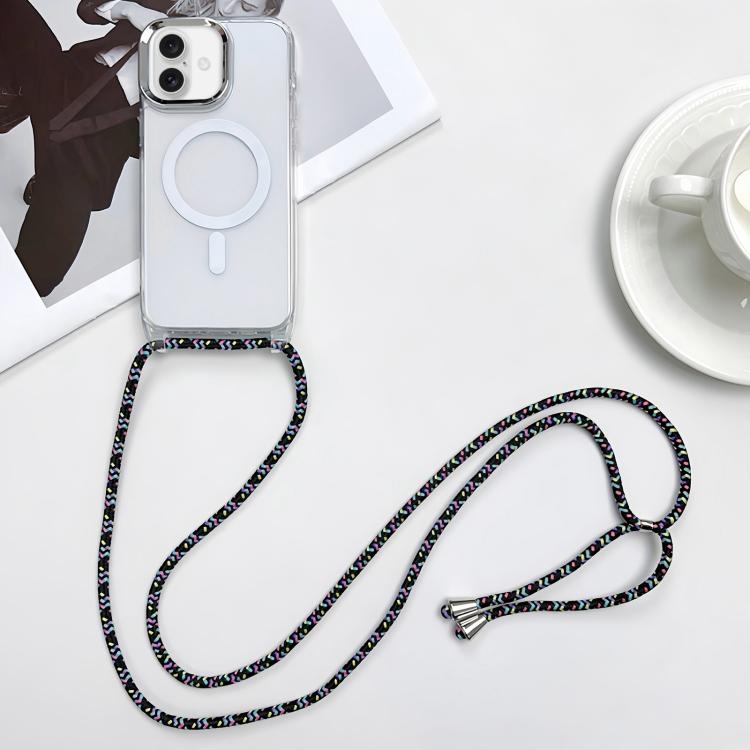 Custodia magnetica MagSafe per PC + telefono in TPU con cordino, For iPhone 16, For iPhone 15 Pro Max
