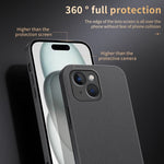 Custodia magnetica per telefono MagSafe in pelle HUIYI, For iPhone 15, For iPhone 14 Plus, For iPhone 14, For iPhone 14 Pro