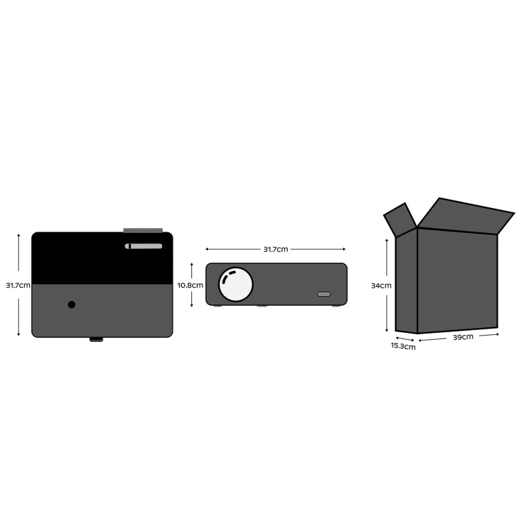 Proiettore LED portatile D4000 1080P HD WiFi