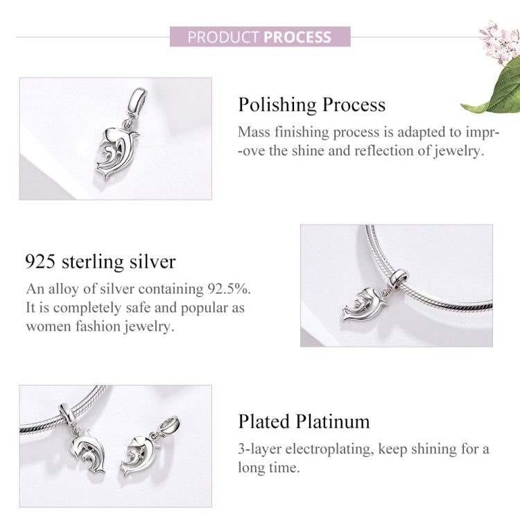Ciondolo delfino in argento sterling S925