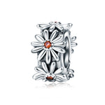 Perline margherita in argento sterling S925 1,1x0,6 cm