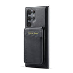 Custodia per telefono con porta carte magnetica in pelle di mucca per Samsung