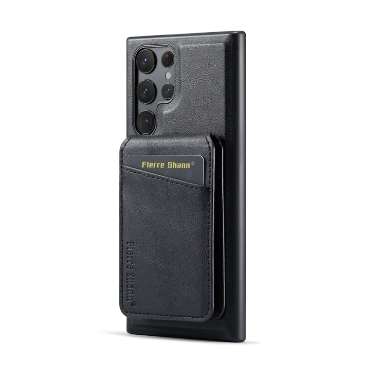 Custodia per telefono con porta carte magnetica in pelle di mucca per Samsung