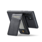 Custodia per telefono con porta carte magnetica in pelle di mucca per Samsung