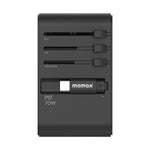 Caricabatterie da viaggio GaN 70W con cavo USB-C retrattile