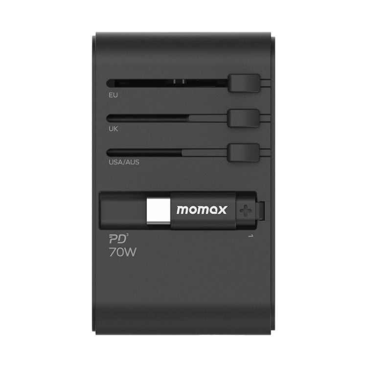 Caricabatterie da viaggio GaN 70W con cavo USB-C retrattile
